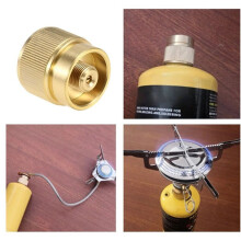 Outdoor Flat Gas Tank MAPP Gas Tank Mutual Refilling Adapter Camping Propane Gas Tank Converter Adapter