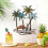 Tropical Palm Tree Metal Wall Art – Coastal Decor 3