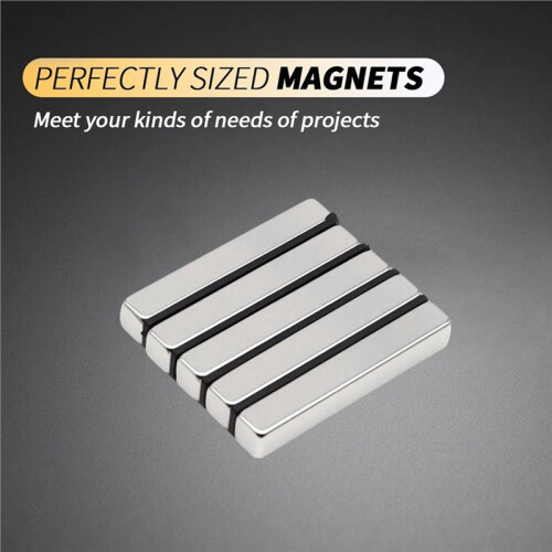 Refrigerator Magnet, Suitable for DIY Office Whiteboards, Workshop Tools, Etc., Dimensions: 60x10x10mm 5pcs 2