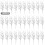 Glitter Christmas Tree Picks Silver 30-Pc 3