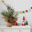 12-Inch Artificial Christmas Tree with Red Berries and 4