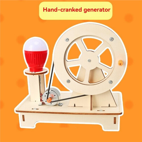 DIY Hand-Cranked Generator Kit Student Science and Technology Children'S Handmade Diy Material Pack Experimental Kit 2