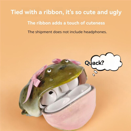 Frog Case, Handmade Ugly Frog Earphone Protector Case, Creativity Anti Drop Scratch Cases, Fun Gift ,for  3 1