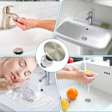 972-098J Brushed Nickel Plumbing-Equipment for Sink Drain Sink Stopper,Part Push and Seal Drain Assembly 35338-06XX