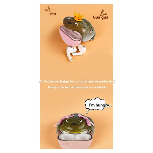 Frog Case, Handmade Ugly Frog Earphone Protector Case, Creativity Anti Drop Scratch Cases, Fun Gift ,for  3 2