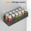 4-Pack Magnetic Spice Rack for Fridge – Black 2