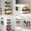4-Pack Magnetic Spice Rack for Fridge – Black 4