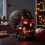 Skull Head LED Lamp Halloween Indoor Decor 3