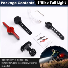 Bike Tail Light Ultra Brightness Brake Light Waterproof Remote Control USB Bike Brake Taillight