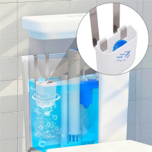 2 Stuks Houder voor Toiletreservoirreinigingstabletten, 3,7" X 2,9" X 0,7" Toiletreservoir Bleektabletbeugel, Hangende Toiletpot