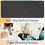 Mouse pad em formato de borboleta com base de borracha, 25x20cm 4