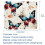 Mouse pad em formato de borboleta com base de borracha, 25x20cm 5