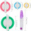 Pomponmakerset – 4 maten, plastic, 4 stuks + schaar 2