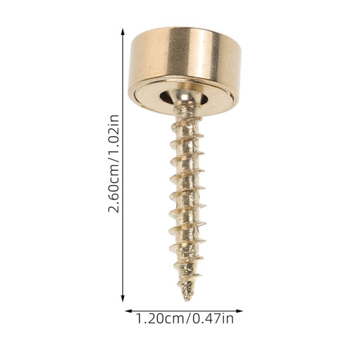 Tappo decorativo a vite in rame per specchio (8 pezzi) 1