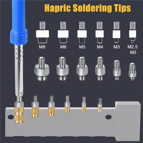 Heat-Set Threaded Brass Insert Nuts for 3D Printing Plastic - M2.5 -M8 Hot Melt Kit with Soldering Iron Tips 2