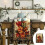 Fall Table Runner Pumpkin Maple Leaf Print Polyester 3