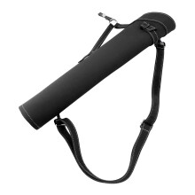 Large Capacity Waterproof Faux Leather Shoulder Back Quiver for Outdoor Black