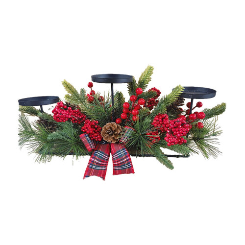 Centre de table de Noël, nœud papillon doré, 60 cm 1