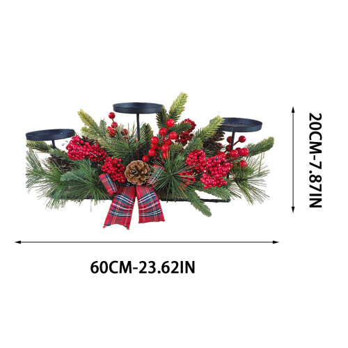 Centre de table de Noël, nœud papillon doré, 60 cm 2