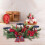 Centre de table de Noël, nœud papillon doré, 60 cm 4
