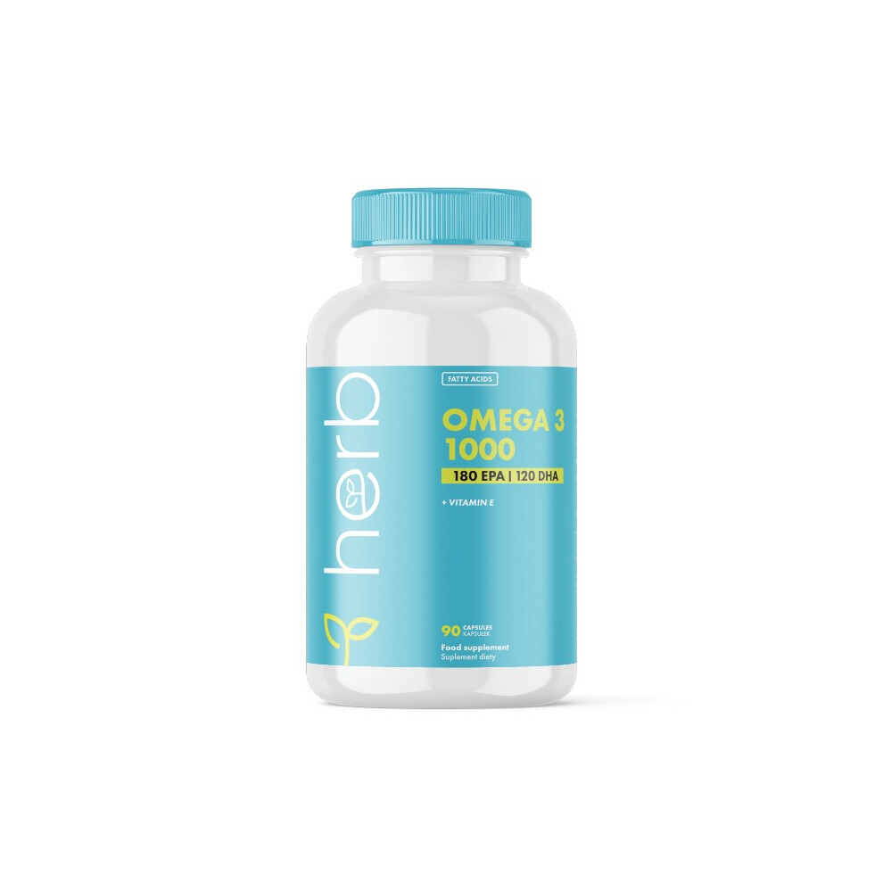 Omega 3 1000 mg (EPA 180/ DHA 120) 90 Capsules Herb