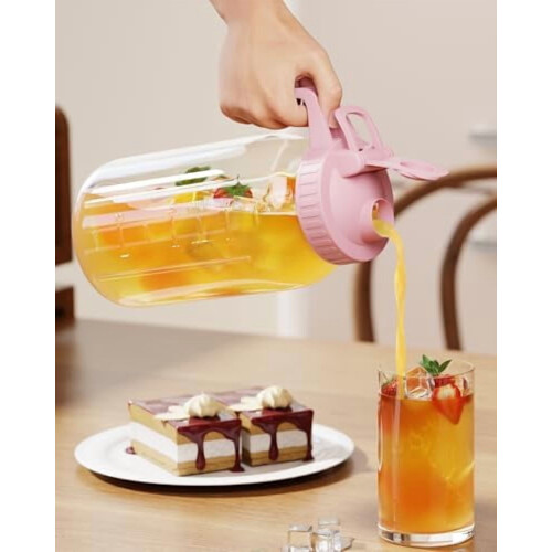 Κανάτα από γυάλινο βάζο Mason 64oz με αεροστεγές καπάκι 1