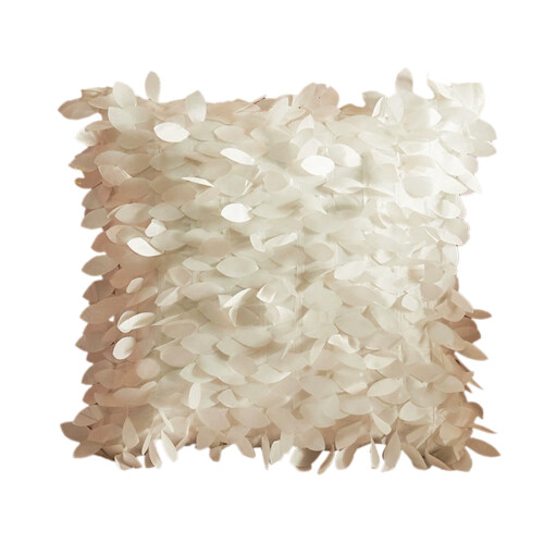 3D Leaf Pillow Cover Polyester 45x45cm 1