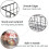 4 Black Metal Wire Storage Baskets 3