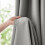 Perdele Herringbone, 50x96in, gri deschis, 2 panouri 5