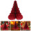Red Paper Honeycomb Christmas Tree Decoration 2