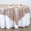 Sequined Table Overlay 72 x 72 in Blush 2