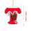 Christmas Ornament Personalized Acrylic Letter 3.9 in Red 3