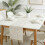 Lace Tassel Table Runner White 100x30cm 5