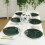 BalsaCircle Kunststoff-Platzteller, Jägergrün, 20 Stück 5