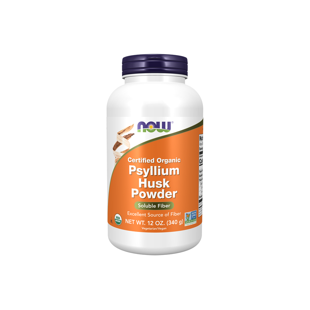 Now Foods Organic Psyllium Husk Powder 12 Oz (340 G)