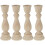 Unfinished Wooden Candlestick Holder – 17cm 3