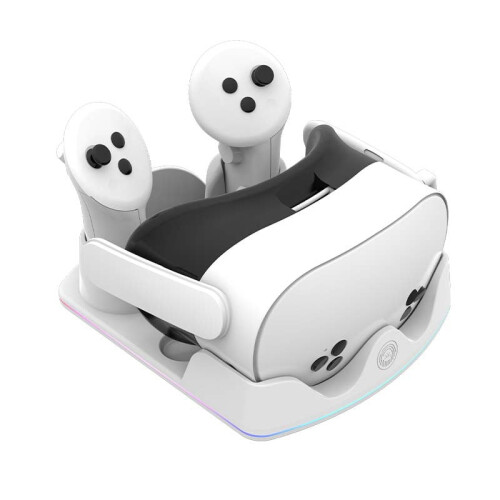 Σταθμός φόρτισης VR IPLAY για Meta Quest3S/3/2 με LED 2