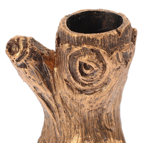 Resin Stump Candlestick Holders (Pair) 2
