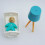 Mini Doll Crib and Floor Lamp Set – Assorted Colours 4
