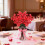 Faux Red Flower Bouquet – 55cm Table Centerpiece 5
