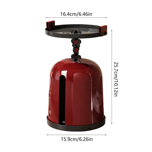 Boîte à mouchoirs en plastique rouge – Imperméable, sans perçage, multi-usage 2