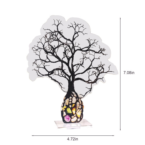 Acrylic Tree of Life Sculpture Decor – Multi-Coloured 1