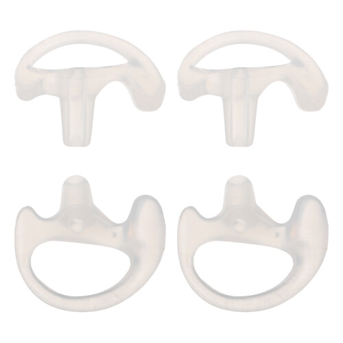 2Pairs Clear Silicone Ear Mold Set for Ear Piece