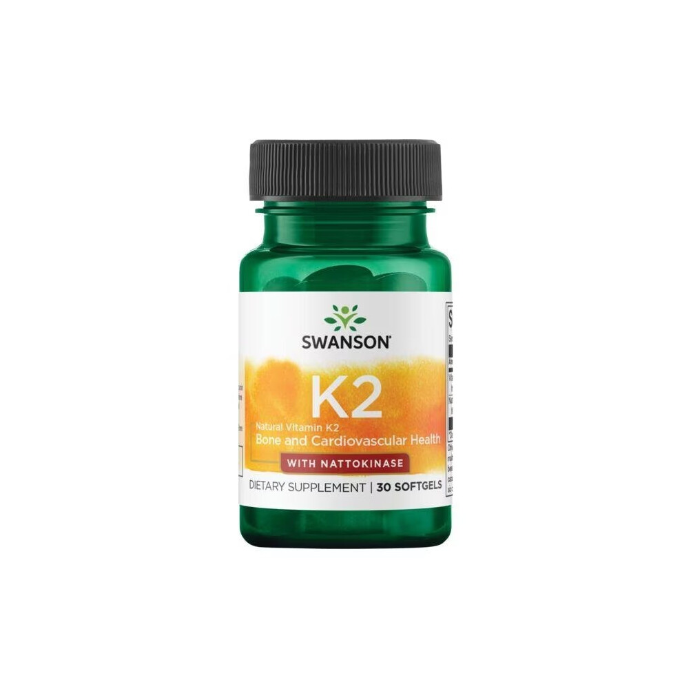 Vitamin K2 - with Nattokinase 30 Softgels Swanson Health Products