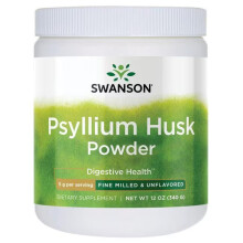 Poudre de cosse de psyllium - finement moulue et non aromatisée 340 g Swanson Health Products