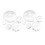 White Foam Mini Pumpkins for Fall Decor – 20 pcs, 65mm 2