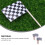 Décorations de gâteaux en forme de drapeau de course, 6,6 x 3,6 cm, 150 pièces 3