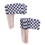 Décorations de gâteaux en forme de drapeau de course, 6,6 x 3,6 cm, 150 pièces 4