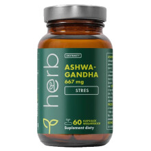 Extrato de ashwagandha 667 mg 60 cápsulas veganas Herb
