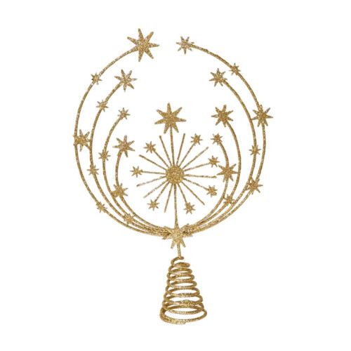 Gold Star Christmas Tree Topper, Iron, 33 cm 2